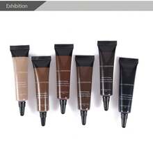 Eyebrow Tint Kit - Long-Lasting, Waterproof Brow Dye Gel Set| Smudge-Proof Brow Color - 06# BLACK - View 8