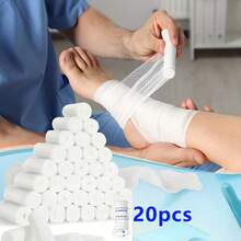 20/6/2pcs Individually Packaged PBT Bandages, Size 2.95x177.17 Inches - Stretchable, Breathable Gauze Suitable For Wound Care, Post-Surgery Care, Cuts And Injuries - Comfortable, Daily Safety Gear | Stretchable Bandages | Breathable Fabric - White - View 6