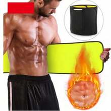 Sports Running Fitness Support Waist Belt, Breathable Pocket Fitness Shaping Waist Belt, Breathable Sweat-Absorbent, Shaping Perfect Figure - Black - View 1