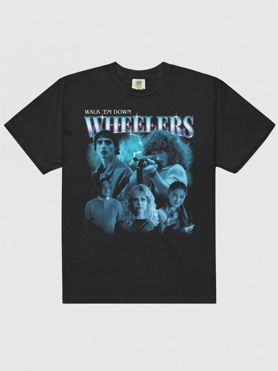The Wheelers T-Shirt, Comfort Fit, Black - Black - View 1