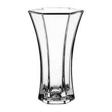 FUFU- Clear Glass 9" Paneled Rose Floral Vase - 1 - Xem 5