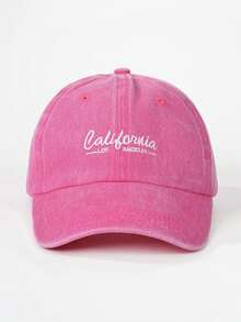 Mũ lưỡi trai thêu chữ "CALIFORNIA", có thể điều chỉnh, thích hợp cho du lịch mùa xuân/thu, đi biển, nghỉ mát, phong cách Y2K dành cho giới trẻ. - mũ bóng chày - Xem 25