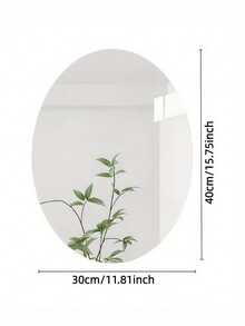 Gương dán tường hình oval tối giản hiện đại, 30 x 40 cm, tự dính, không cần khoan để lắp đặt, bề mặt gương độ nét cao, thích hợp cho phòng tắm, khu vực trang điểm và phòng thay đồ - Thiết kế không khung và nhẹ, bề mặt gương nhẵn mịn, họa tiết hoa, hoàn toàn phù hợp với trang trí nhà tối giản, lắp đặt không cần khoan | Gương họa tiết hoa | Gương nhẹ, trang trí phòng tắm - Miếng dán tường gương - Xem 8
