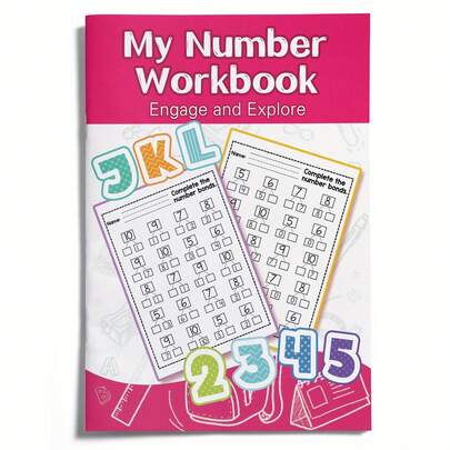 Pre-School English Learning Game Toys, Word Recognition Practice, Visual Search And Coloring Activities Set, Suitable For Classroom Use