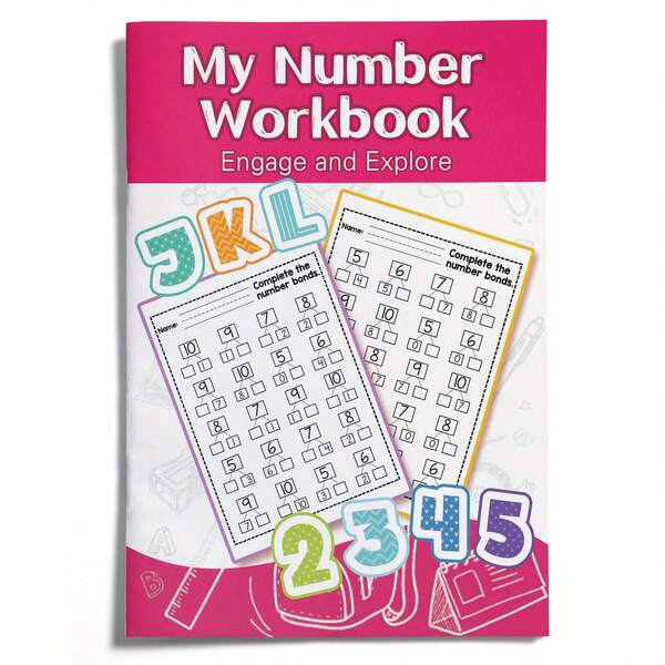 Pre-School English Learning Game Toys, Word Recognition Practice, Visual Search And Coloring Activities Set, Suitable For Classroom Use