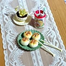 1/12 Scale Miniature Chopsticks & Chopstick Holder Set, Realistic Mini Chopstick Model, Dollhouse Kitchen Decor, Showcase Fascinating Micro World, Vivid Small World, Photography Prop (Note: Chopstick Holder Sticker And Chopstick Color Are Randomly Configured) - Multicolor - View 3