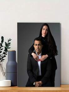 1pc Personalized Canvas Frame Custom Poster Printing - Create Your Own Wall Art Print With Your Image - And Personalized Photo Poster, Optional Frame - Multicolor - View 3