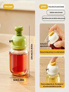 Controlled Dispensing Oil & Vinegar Bottles, Glass Condiment Jars, Non-Drip Oil Dispenser, Vinegar Bottle For Restaurant, Kitchen Cooking Tools - View 7