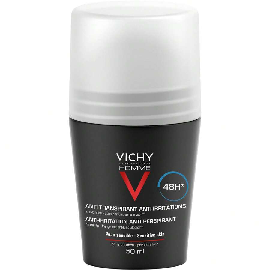 Vichy Homme Roll-On Deodorant 50ml | For Sensitive Skin | Long-Lasting Odor Protection Alcohol-Free ✅ Entrega 24/72h A España (Península) | Beauty Explotion | Tu Tienda De Belleza Y Maquillaje – Explota Tu Mejor Versión. - 薰衣草色 - 查看 1