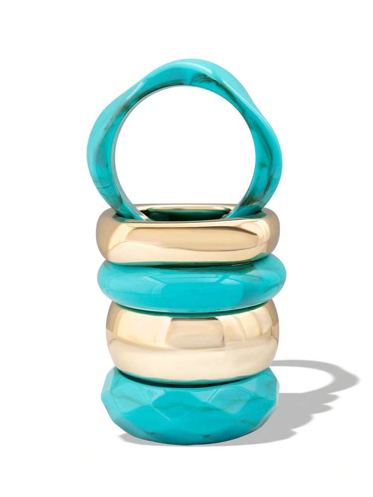 Betykuku Bộ 1/3/6 chiếc vòng tay thời trang kiểu INS Châu Âu và Mỹ, phụ kiện thường ngày, quà tặng cho phụ nữ và bé gái. - CẢM ƠN - Xem 9