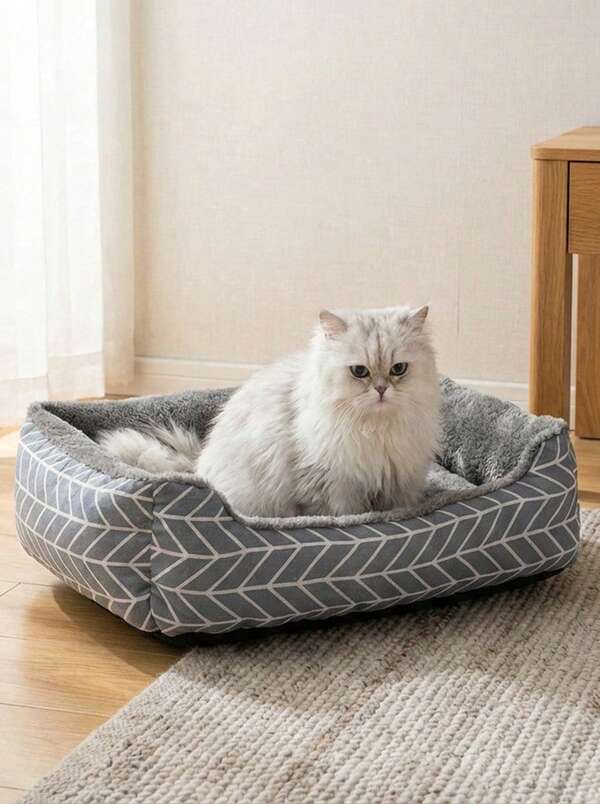 PETSIN قطعة واحدة سرير كلاب، سرير جديد من الفرو الناعم للحيوانات الأليفة مناسب للتيدي والريتريفر الذهبي والكلاب الصغيرة/المتوسطة/الكبيرة، مناسب لجميع الفصول، مناسب للحيوانات الأليفة والقطط، سرير القطط، أثاث الحيوانات الأليفة، سرائر الحيوانات الأليفة، لوازم الحيوانات الأليفة، للاستخدام الداخلي والخارجي، ديكور المنزل، سرير وحصيرة الحيوانات الأليفة