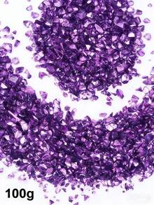 1 Box Gold-Plated Glass Shards, Asymmetrical Metal Bits, Short & Chunky Glitter Beads, 1.5-3mm, Suitable For Epoxy Resin Molds, DIY Nail Art, Vase Fillers, Jewelry Making And Craft Decorations - Multicolor - View 24