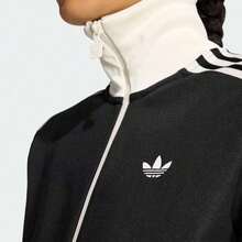 Adidas Originals Women's CLASSIC TT Jacket Knit Hooded Cardigan KD7969 - Black - View 4