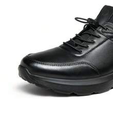 CAMEL CROWN Men's Loafers,Comfortable Casual Men's Leather Soft Sole Business Loafers Leather Shoes - Black - View 3