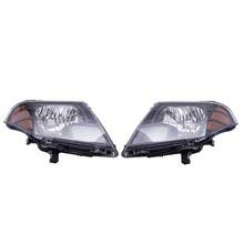 Front Halogen Headlight Assembly, For 2009-2020 Frontier Truck Black Headlights Headlamps Replacement Left+Right 26010ZL40A,26010ZL40B,NI2502188,NI2503188 - Default - View 1
