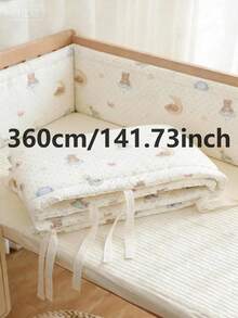 1件装INS风舒适婴儿床围栏，新生儿婴儿床安全护栏，保护宝宝头部和身体免受碰撞，全方位保护婴儿床，加厚防撞护栏，婴儿房装饰 - 彩色 - 查看 15