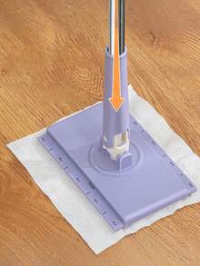 1个迷你懒人自动拖把，浴室拖把，家用清洁平板拖把，多功能面巾拖把 - 多款式 - 查看 4