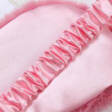 1 chiếc mặt nạ ngủ hai mặt bằng satin, chất liệu nhung nhiều màu, thoáng khí và chắn sáng, lý tưởng cho giấc ngủ, du lịch và những giấc ngủ ngắn, dây đeo co giãn mềm mại - Món quà hoàn hảo dành cho phái nữ - Mặt nạ che nắng giả lông thỏ - Xem 11