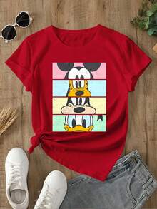 Disney Women T-Shirts - Red - View 1