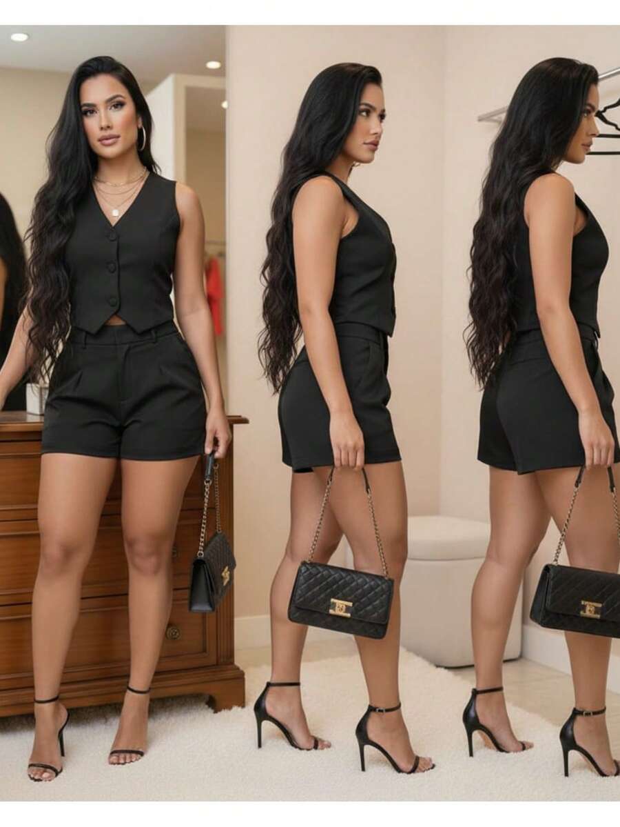 Virginia Women's Tailored Suit - Black - View 1
