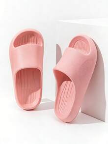All-Season Home & Bathroom Anti-Slip Soft Slippers - Pink - View 3