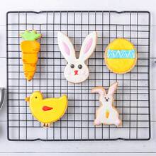 5 件套复活节饼干模具，不锈钢蛋糕翻糖压花烘焙工具，5 件套糕点烘焙套装 - 復活節五件套 - 查看 7