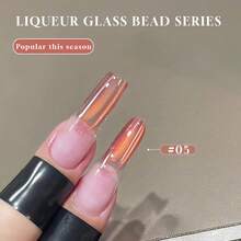 MIANEL 12ml 春季美甲水晶玻璃珠猫眼凝胶指甲油 2026 新款春季美白闪粉绿色猫眼指甲油蓝色美甲 UV灯高密度春季美甲 - 彩色 - 查看 8