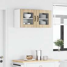 vidaXL Küchenschrank 2 pcs Sonoma-Eiche 40 x 31 x 40 cm Holzwerkstoff - Braun - Übersicht 4