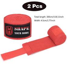 2pcs 3 Meters/5m Boxing Handwraps Elastic Muay Thai Bandages Handguards Martial Arts Training Wraps For Men & Women - Multicolor - View 15