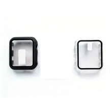 2pcs (Black + Transparent) Tempered Glass Protective Case Compatible With Apple Watch Series 11/9/8/7/6/5/4/3/2/1/Ultra1/2, Made Of Durable Material, Shock-Resistant, Full Protection, Ultra-Thin Design, Easy To Wear, High Transparency, Anti-Fingerprint, Scratch-Resistant. - 2 Pieces (black + Transparent) - View 13