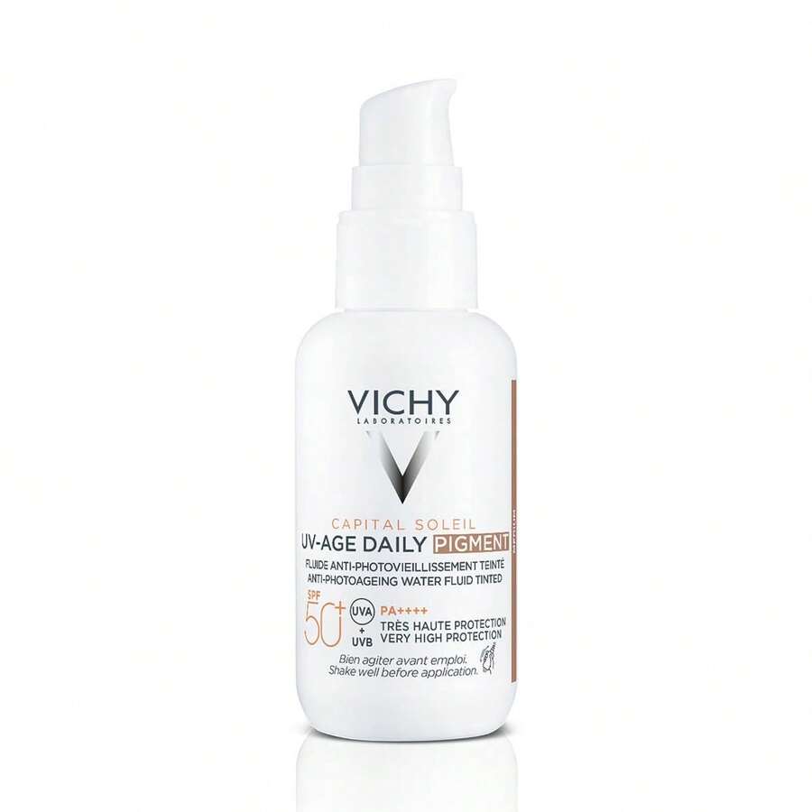 Vichy Capital Soleil UV-AGE Daily Tinted Fluid Medium SPF50+ 40ml | Anti-Aging Face Sunscreen, Lightweight Texture, Natural Finish, Daily Use ✅ Entrega 24/72h A España (Península) | Beauty Explotion | Tu Tienda De Belleza Y Maquillaje – Explota Tu Mejor Versión. - Hydrating - View 1