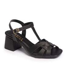 Women's Sandals Mid-Heel Square Block New Arrival Fashion Modern Party Comfortable Fashion Blogger New - 黑色 - 查看 12