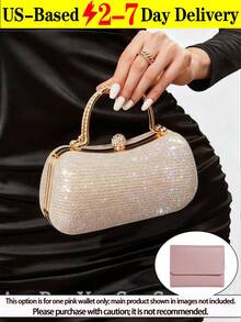 Lightweight,Business Casual Rhinestone Decor Bucket Bag Mini Drawstring Design, Clear Bag Faux Pearl Bag Evening Bag,Dinner Bag Glamorous,Elegant,Exquisite,Quiet Luxury Rhinestone For Party Girl,Woman,Bride Perfect For Party,Dinner/Banquetchristmas Party Dress, Perfectly Matching With Bridal Party, Clutch Bag For Wedding, Party Bags,Perfect For Party Wedding Prom Dinner/Banquet Matching With Holiday Party Dress Evening Dress & Sequin Dress Secret Santa Gifts For Women,Christmas Market Bag [US Local Warehouse] - 彩色 - 查看 14