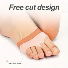 Toe Pad, Toe Ball Pad, Metatarsal Ball Pad, Callose Foot Gel Pad, Forefoot Pad, Universal One Size Fits All - White - View 4
