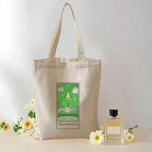 Tarot Plumbob Tote Bag Shoulder Bag Canvas Handbag - 米色 - 查看 1