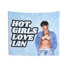 DPR Ian Abs Denim Blue Hot Girls Flag Banner: Christian Yu Kpop Concert Tour Merch & Gift 2026 - 1PC - Xem 5
