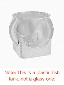 Round Transparent Fish Bowl, Shatterproof Small Desktop Hydroponic Goldfish Tank, Small Landscape Goldfish Bowl, Suitable For Office And Living Room, Home Transparent Creative Shatterproof Aquarium - Clear - View 11