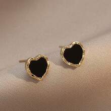 可爱锆石蝴蝶结耳钉，活泼星星流苏耳环，少女气息耳环 - 彩色 - 查看 4