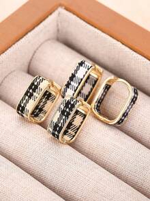 1 paire de jolies boucles d'oreilles créoles pour femmes pour la fête, les fiançailles, l'anniversaire, un cadeau de la Saint-Valentin - 1# - Voir 12