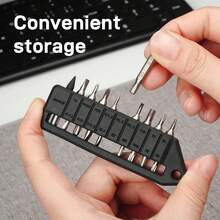 MBS1 Juego de Puntas de Destornillador Hexagonales de 4mm, 9 Piezas de Puntas de Doble Extremo de Acero para Herramientas S2 Dur - A - Ver 4