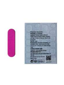 Handmade High-Quality Short Press-On Nails, Original Dark Flame Design - Red - View 4