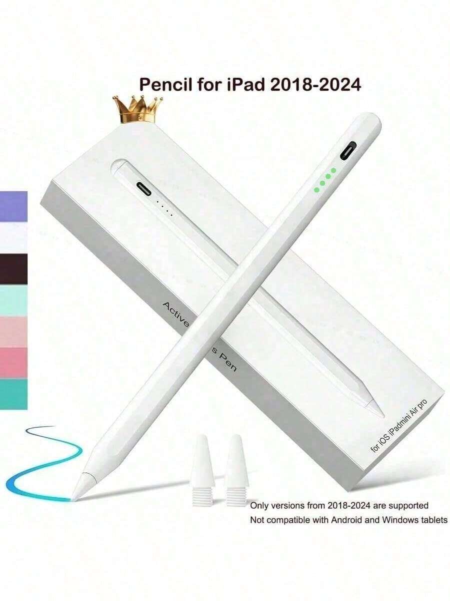 Bút cảm ứng này tương thích với iPad thế hệ thứ 10/11 (chip A16) năm 2022 và iPad Air 4/5/6 (10.9 inch) năm 2025. Không cần kết nối Bluetooth để đạt được khả năng điều khiển cảm ứng độ nhạy cao. Đầu bút có thể vẽ các đường hoặc tạo hiệu ứng đổ bóng với độ dày khác nhau tùy theo góc độ. Bút cảm ứng chủ động tương thích với iPad, có đèn LED báo nguồn và đầu bút có thể thay thế. Quà tặng Phục sinh mùa xuân.