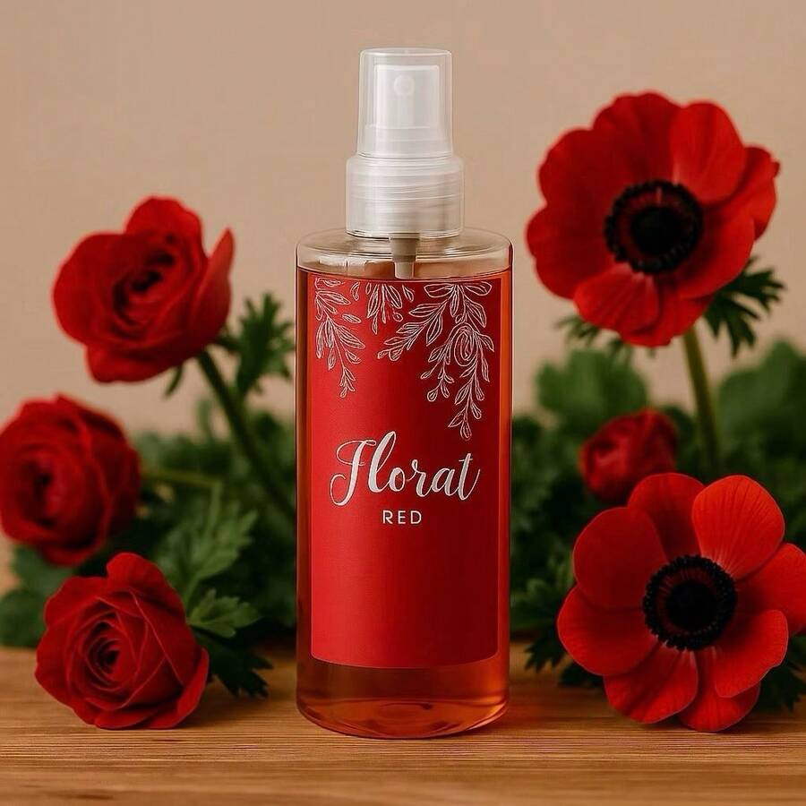 Body Splash Feminino Florat Red • Alta Fixação • Fragrância Floral Doce • Perfume Corporal - 1 BODY SPLASH FLORAT RED 100ML - Visão 1