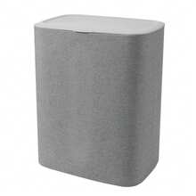 50L Double Laundry Hamper - 2 Sections Sturdy Basket With Lid & Removable Washable Bags - View 9