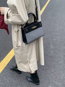 Exquisite, Luxurious And High-End Small Square Bag With Simple And Versatile Design, Modern Style Crossbody Bag, 2026 New Model, Women's Daily Bag - Black - View 8