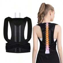 Adjustable Breathable Posture Corrector - Seamless Back, Spine, Neck And Shoulder Support - Suitable For Daily Wear, Clavicle Stabilization - Promotes Healthy Posture, Prevents Hunchback, Waist Training, Waist Cincher, Fitness Belt - Multicolor - View 2