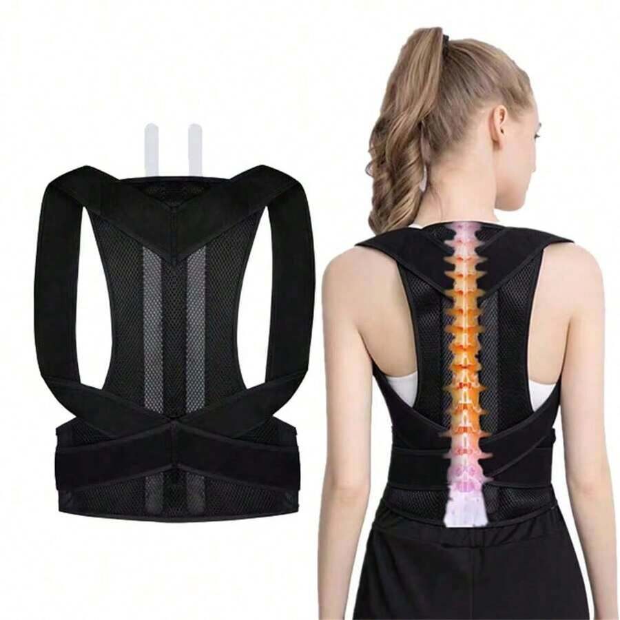 Adjustable Breathable Posture Corrector - Seamless Back, Spine, Neck And Shoulder Support - Suitable For Daily Wear, Clavicle Stabilization - Promotes Healthy Posture, Prevents Hunchback, Waist Training, Waist Cincher, Fitness Belt