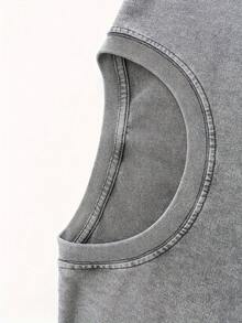 Retro Limited Edition Retro Sub-Tone T-Shirt, Rock Band Heavy Metal Neutral Cotton Pattern Washed TeeGothic Punk Grunge Emo Y2K Clothes, Rock Music Merch..Jpg - Xám - Xem 4