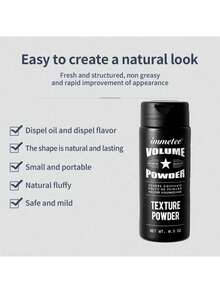 Immetee 頭髮豐盈粉,頭髮控油乾洗髮水,可增加頭髮體積,男女通用,0.5 盎司/瓶 - 白色 - 查看 8