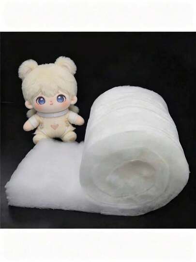 1 pieza Relleno de algodón de seda suave, adecuado para proyectos DIY, almohadas y manualidades - Material de relleno de algodón 100% seda, disponible en varios tamaños, tela de relleno, utilizado para el relleno de edredones, tela blanca para decoración de mantas de nieve artificial, muñecas